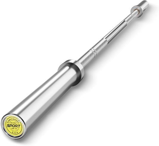 Olympic Barbell (2”) 1000LB High Capacity Hard Chrome Weightlifting Bar for Deadlift Strength Training