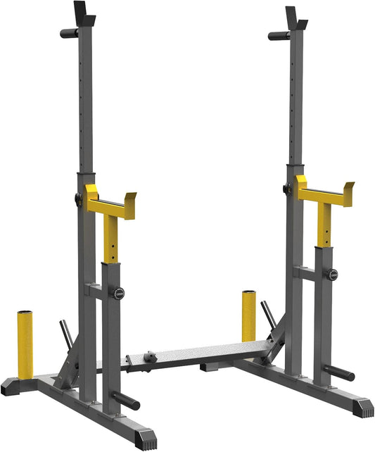 Adjustable Squat Rack Multi-Function Barbell Rack 690LB Capacity for Home Gym Bench Press