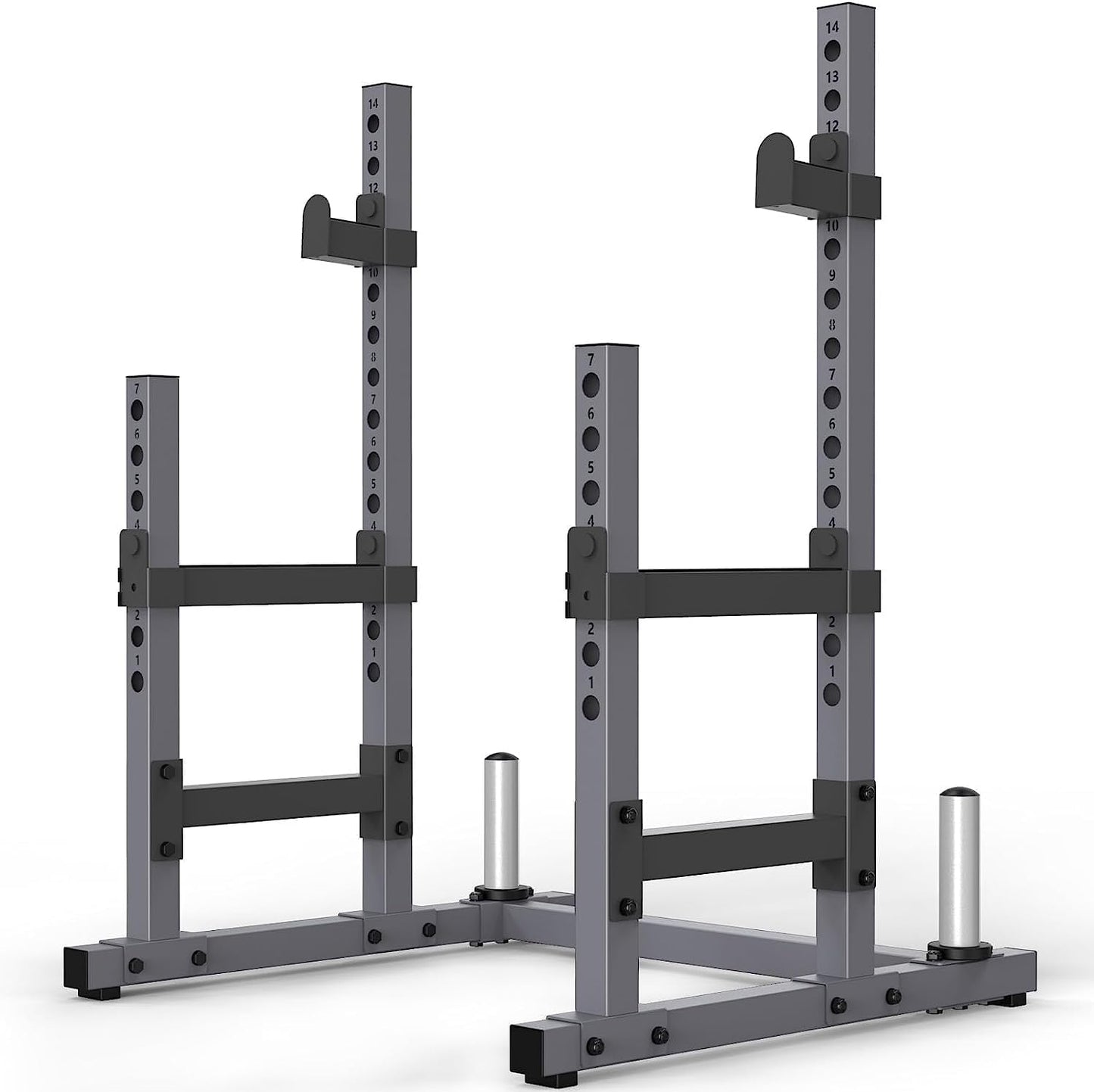 Adjustable Heavy-Duty Squat Power Rack with Dumbbell & Strength Training Stand for Home Gym