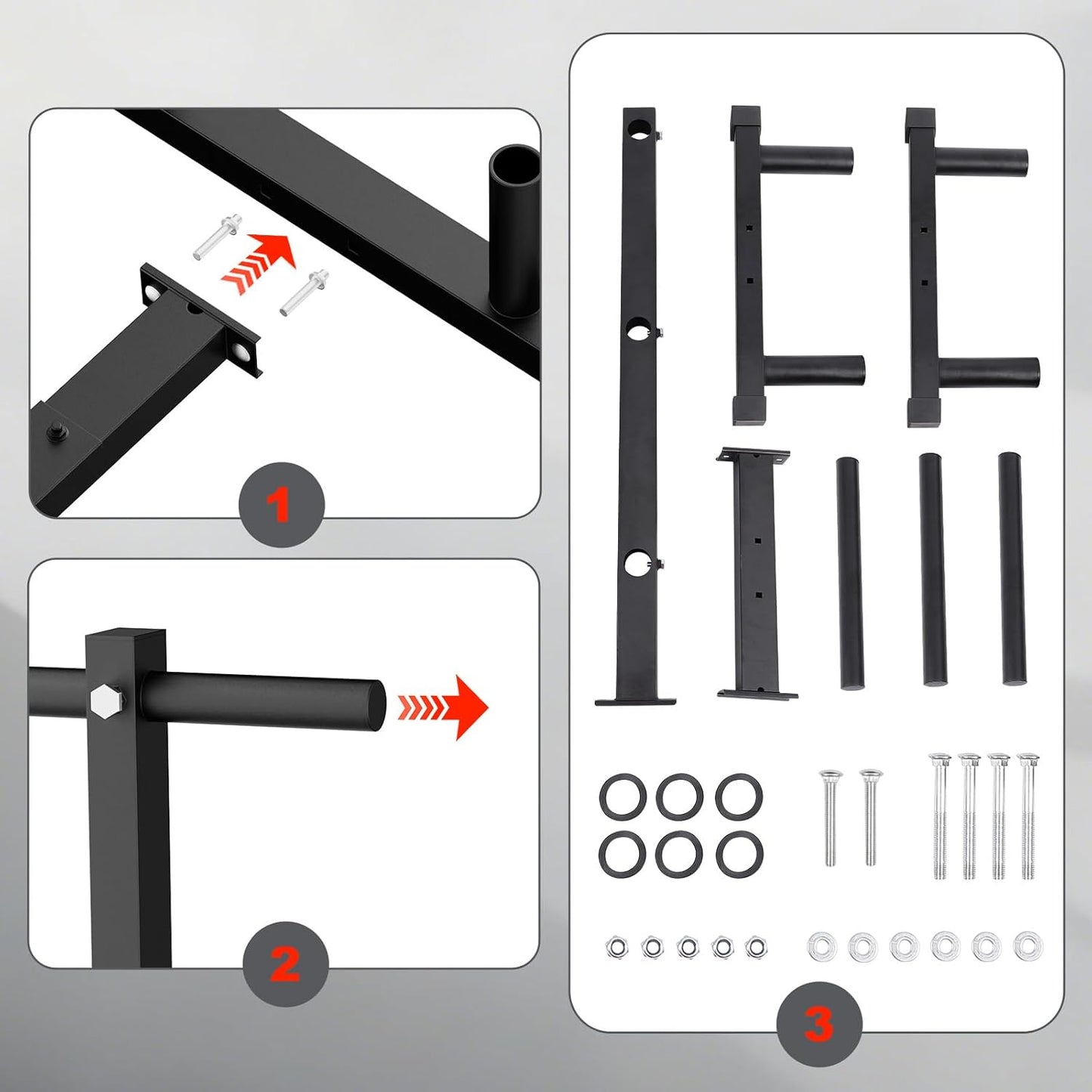 Olympic Plate Holder with Stability Base Heavy Duty Barbell & Bumper Plate Storage Tree